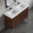 48" Solid Surface Wall-Mounted Bathroom Sink