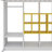 Full-Size Elevated Loft Bed With Closet, Racks, And Drawer Unit-1833114284