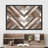 Geometric Western Shape " Western Decor Geometric Triangle Collage Abstract Shapes Art Decor Nordic Rustic Wood Effect Panel "-94585716-94585719