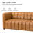 Anorea 83'' Genuine Leather Channel Tufted Sofa-71544570