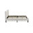 2 Piece Full Bed Set - Button Tufted Bed Frame - Linen white Velvet Fabric Upholstered Headboard and a Burgundy Finish Nightstand-1737089238-1737089237