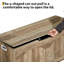Banc de rangement rétro en bois 39,3 po - Poignée découpée en U, charnière de sécurité, capacité de 300 lb, coffre à jouets facile à assembler pour le vestibule et le salon-1495525834