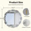 Miroir mural argenté Silver Crush Diamond