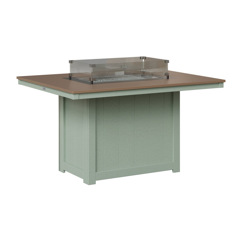 Foyer de table rectangulaire 54 po Berlin Gardens Donoma, Bronze martelé avec base écume de mer, H 30 po x l 41 po x P 54 po