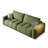 Green 100% Polyester Modular Sofa Cushion Couch-109026826-109026828