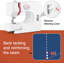 Mini machine à coudre portable pour enfants avec 12 points intégrés, pédale, gris-87216809