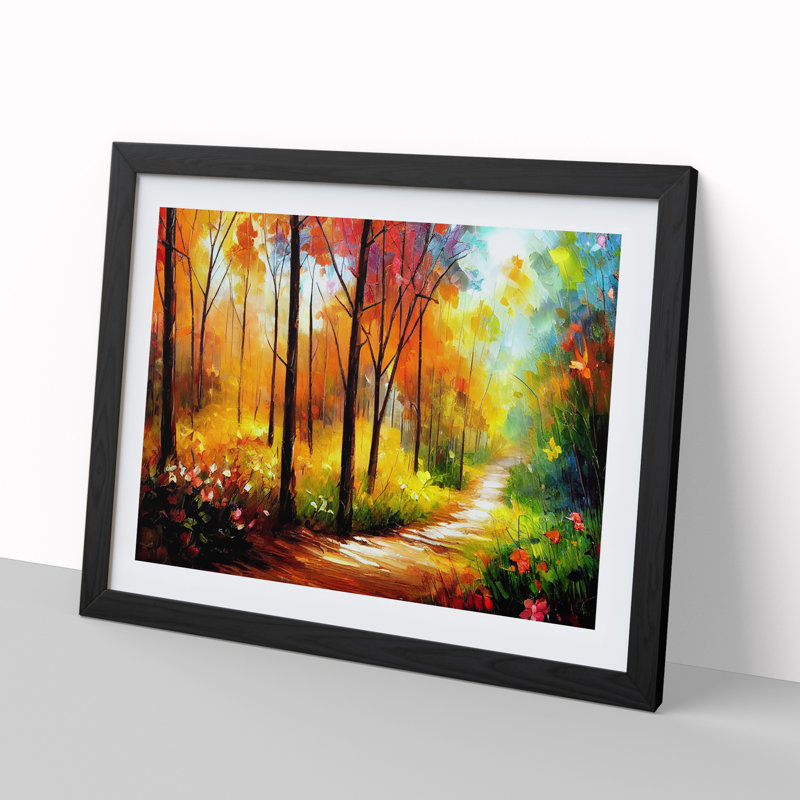 Magical Forest Vol.1 Abstract - Framed Print, Black, 25cm H x 34cm W x 2cm D