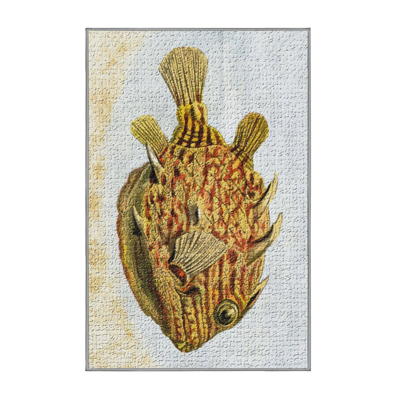 Tapis poisson jaune, Rectangle 3 pi x 5 pi