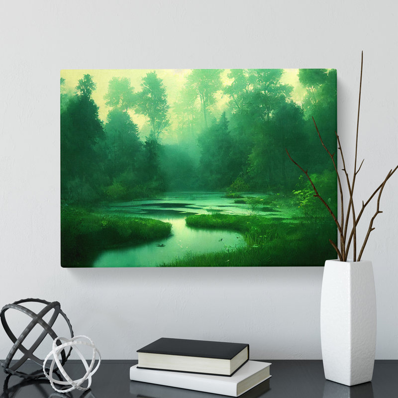 Extravagant Pond - Wrapped Canvas Print, 35cm H x 50cm W x 3cm D