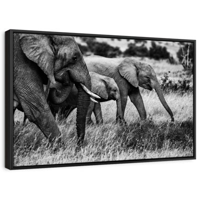 Animal "Famille d'éléphants I", art mural