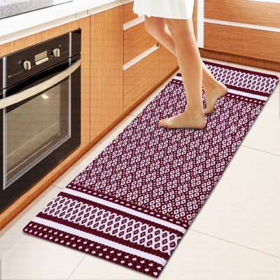 Jorleny Geometric Anti-Fatigue Non-Skid Kitchen Mat
