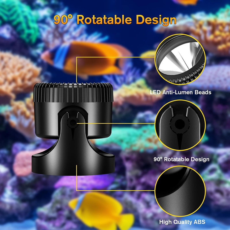 6-Head Warm White LED Underwater Pond Lights