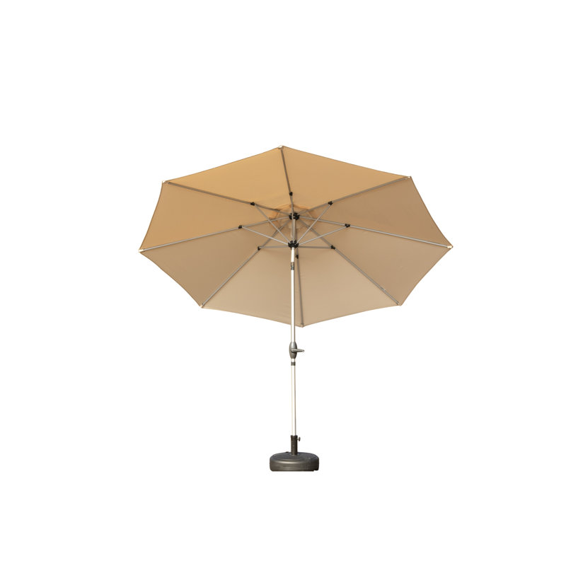 Parasol de table d'extérieur 9 pi - imperméable, pour jardin, terrasse, cour, piscine, tissu imperméable beige