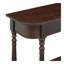 Console étroite avec coin incurvé, table de hall d'entrée rétro avec tiroir supérieur et tablette ouverte, tables de console de canapé pour le hall d'entrée, le couloir et le salon (espresso)