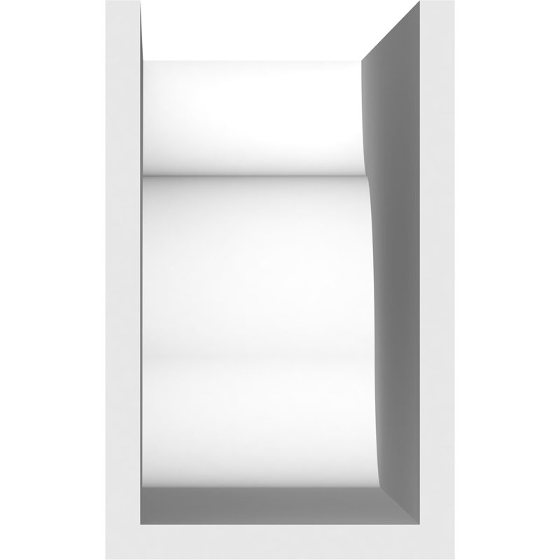 Queue de chevron standard en PVC de qualité architecturale Carmel, H 8 po x L 5 po x P 20 po