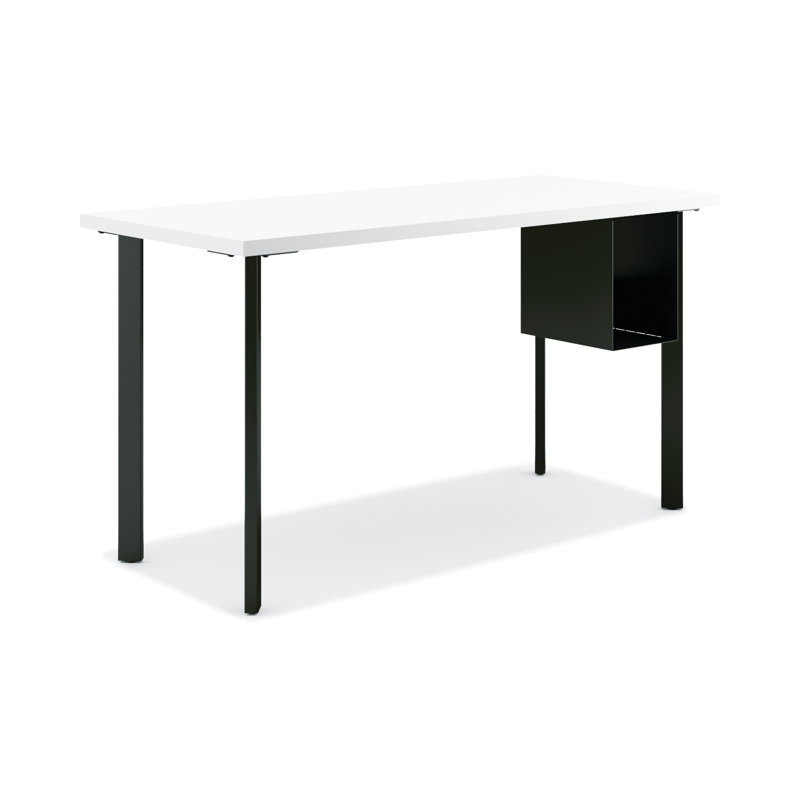 Bureau de table HON Coze, L 54 po x P 24 po, Designer blanc / noir