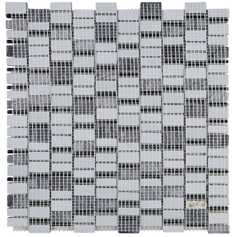 Clio Daltile 1" x 1" Glass Mosaic Tile, Boreas