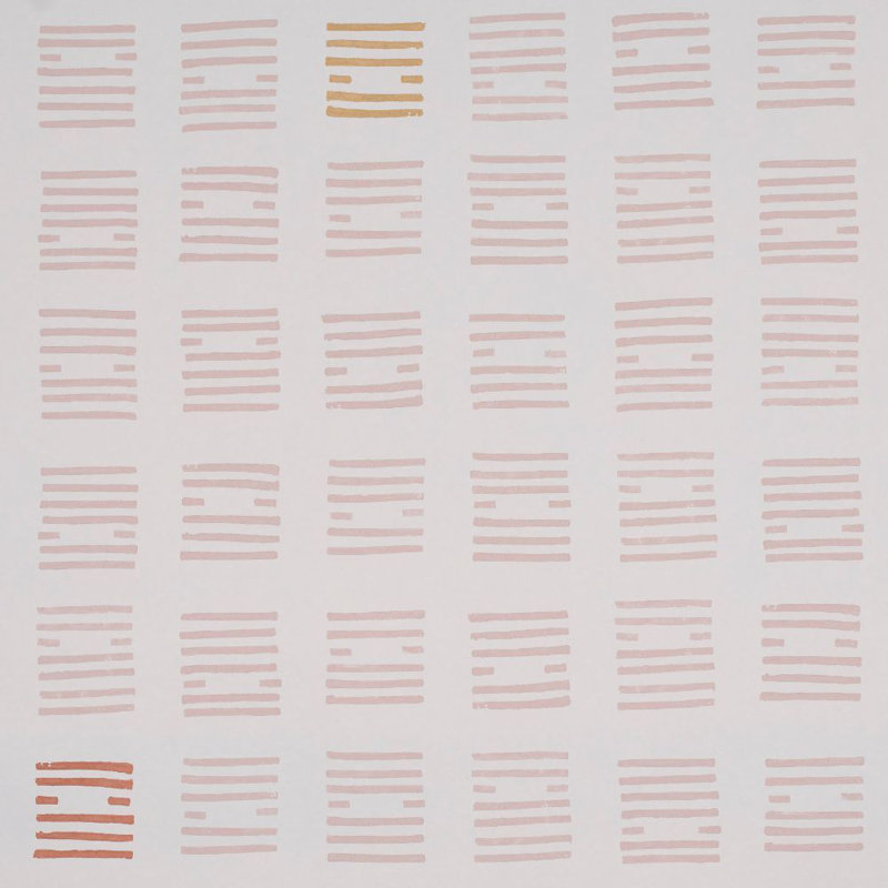 Schumacher x Caroline Z Hurley Tiasquam Wallpaper, Blush
