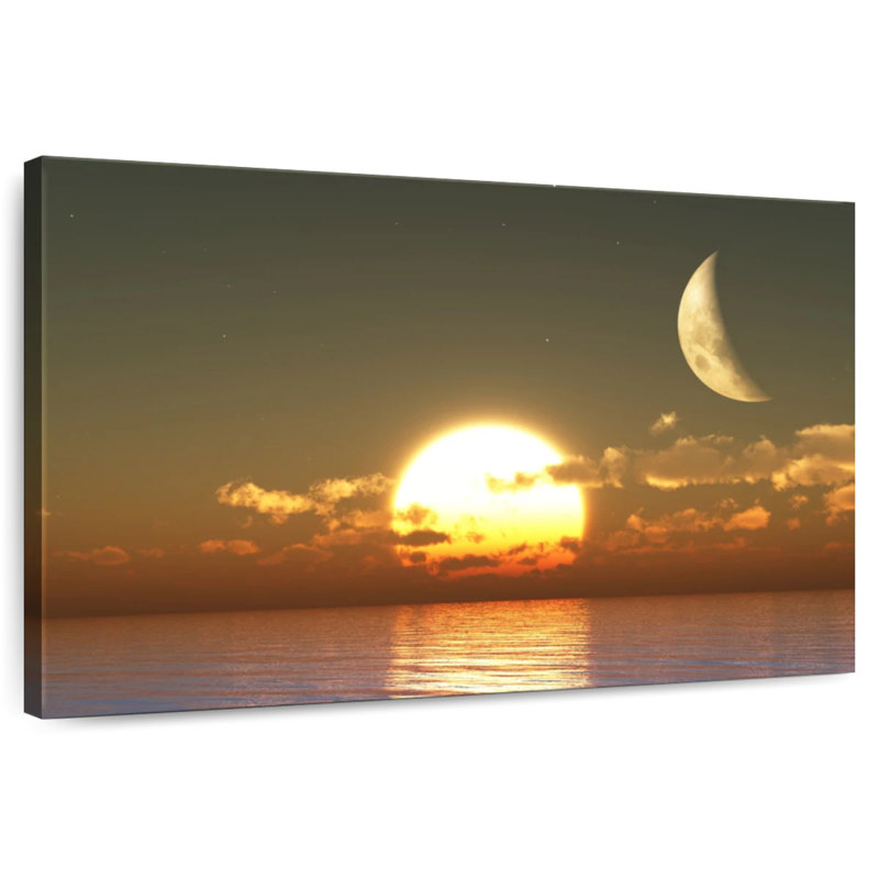 Sunset Moon, 24" H x 36" W