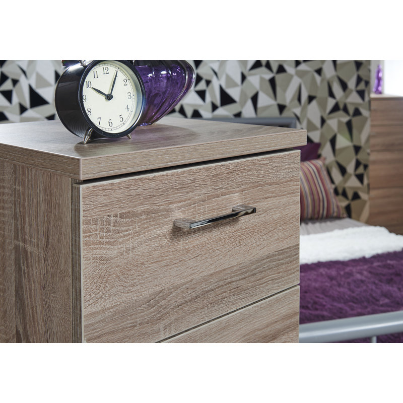 Fully Assembled Ingram 4 Drawer Chest, Darkolino Oak