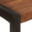 Melecio Mango Rectangular Wood Top Dining Table with Wood Base-858120605