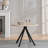 39" Round Dining Table for 4 - Compact Wood Kitchen Table, Mid-Century Modern Breakfast Nook Table for Small Spaces-662728227