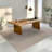 Modern Burlywood Rectangular Solid Wood Dining Tables-882737339