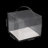 Set Of 50 Clear Cake Boxes Rectangle Cake Carrier Cake Carrier Box