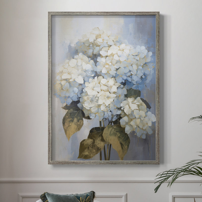 FLORAL Series CI Framed Print - Solid Wood, 11" H x 9" W