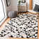 Stasia Hand Woven Leather Geometric Rug