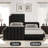 Platform Bed Frame With 50.2" Headboard, Velvet Upholstered Bed Frame-745439030-745439051