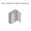 Armoire murale ouverte en panneau de particules l 36 po x P 12 po x H WALLKITCHENS -95329104-95329125