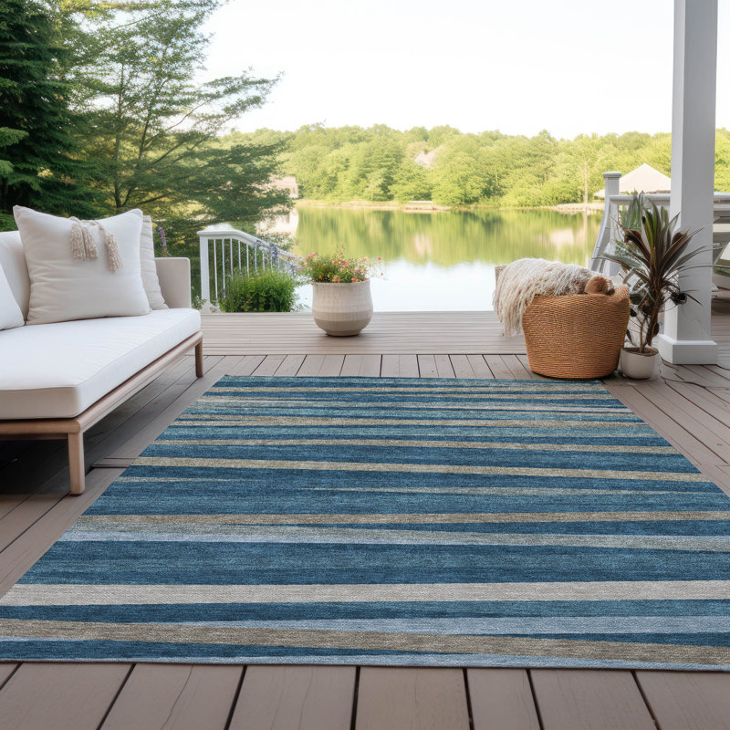  Machine Washable Indoor/Outdoor Chantille ACN997 Gray Area Rug, Rectangle 3' x 5'
