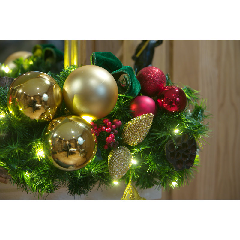 135cm Lighted Faux Pine Garland with Lights