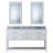 Parmer 60" Carrara White Marble Countertop Bath Vanity with Faucet and Mirror-1451162723