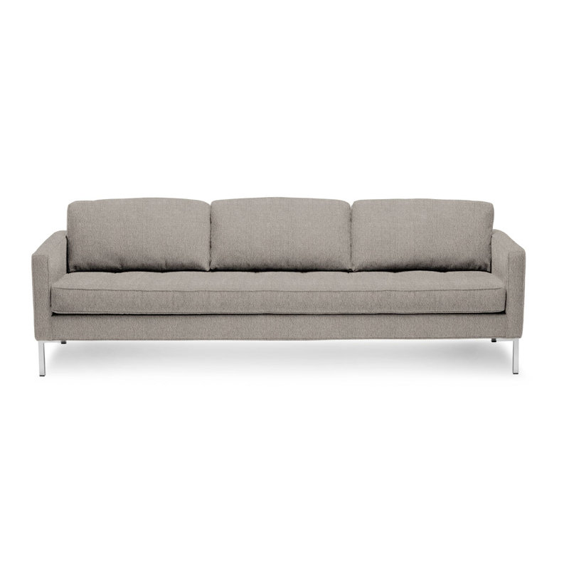 Paramount Sofa, Sanford Ceramic Crossweave, Metal, 32" H x 95" W x 34" D
