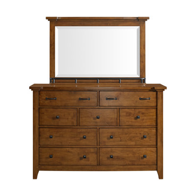  Joseph Dresser & Mirror Set In Chestnut