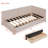 Upholstered Daybed With 2 Storage Drawers Sofa Bed Frame No Box Spring Needed, Linen Fabric-2006504898