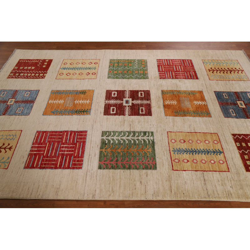 Geometric Gabbeh  Oriental Area Rug 5x8