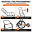Chariot utilitaire d'extérieur pliable d'une capacité de 500 lb avec pneus pleins