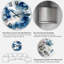 Aquarelle abstraite classique bleu II - horloge murale moderne-1540622767