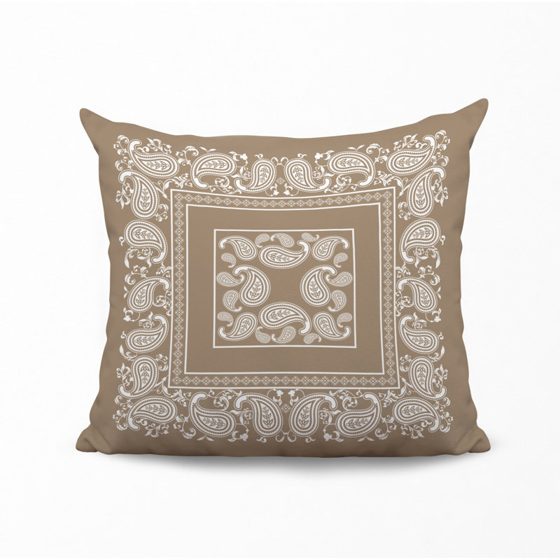 Housse et insert de coussin décoratif en polyester, Beige, L 15 po x H 15 po