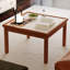 Table basse à carreaux en bois massif