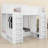 Triple Bunk Bed With Integrated Storage Shelves And Hooks-2123912407