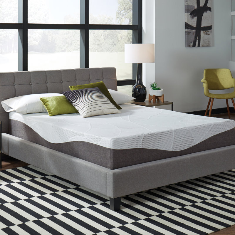 Matelas en mousse viscoélastique gélifiée 14 po Slumber Solutions Renew, 10", Très grand simple