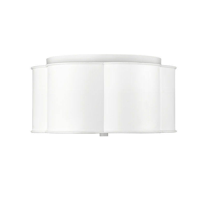 Plafonnier encastré 3 lumières 7,5 po Priyan, Blanc mat