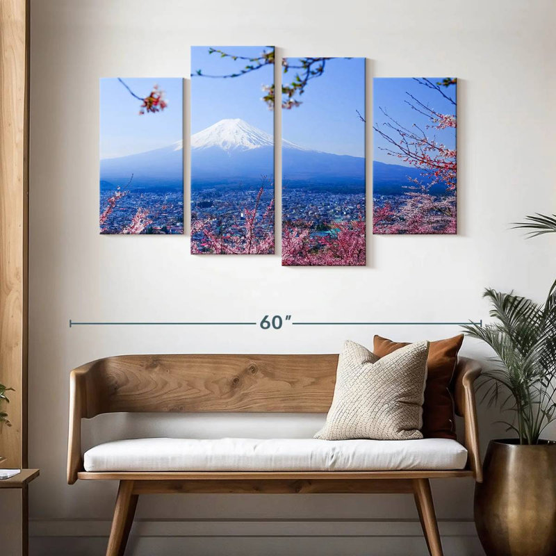 Mount Fuji Cherry Blossoms, H 32 po x l 52 po
