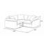 Canapé de coin modulaire surdimensionné de 88 po à motif de nuage 3 pièces Caitlynne | Tissu performant résistant à l'eau, lavable et résistant aux taches | Canapé rembourré à assise profonde | Coussins moelleux, design moderne 