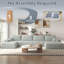 Canapé modulaire Boneless de 136 po en forme de nuage avec 1 repose-pieds, canapé modulaire moderne avec siège profond, canapé-lit en U confortable pour les appartements de salon et de chambre à coucher, aucun assemblage requis-1640707236