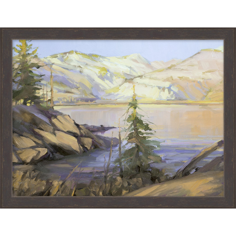 «Valley Light 4» par Nathan Turner - Peinture encadrée sur papier